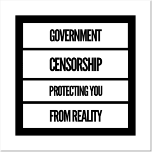 Censorship reality Posters and Art